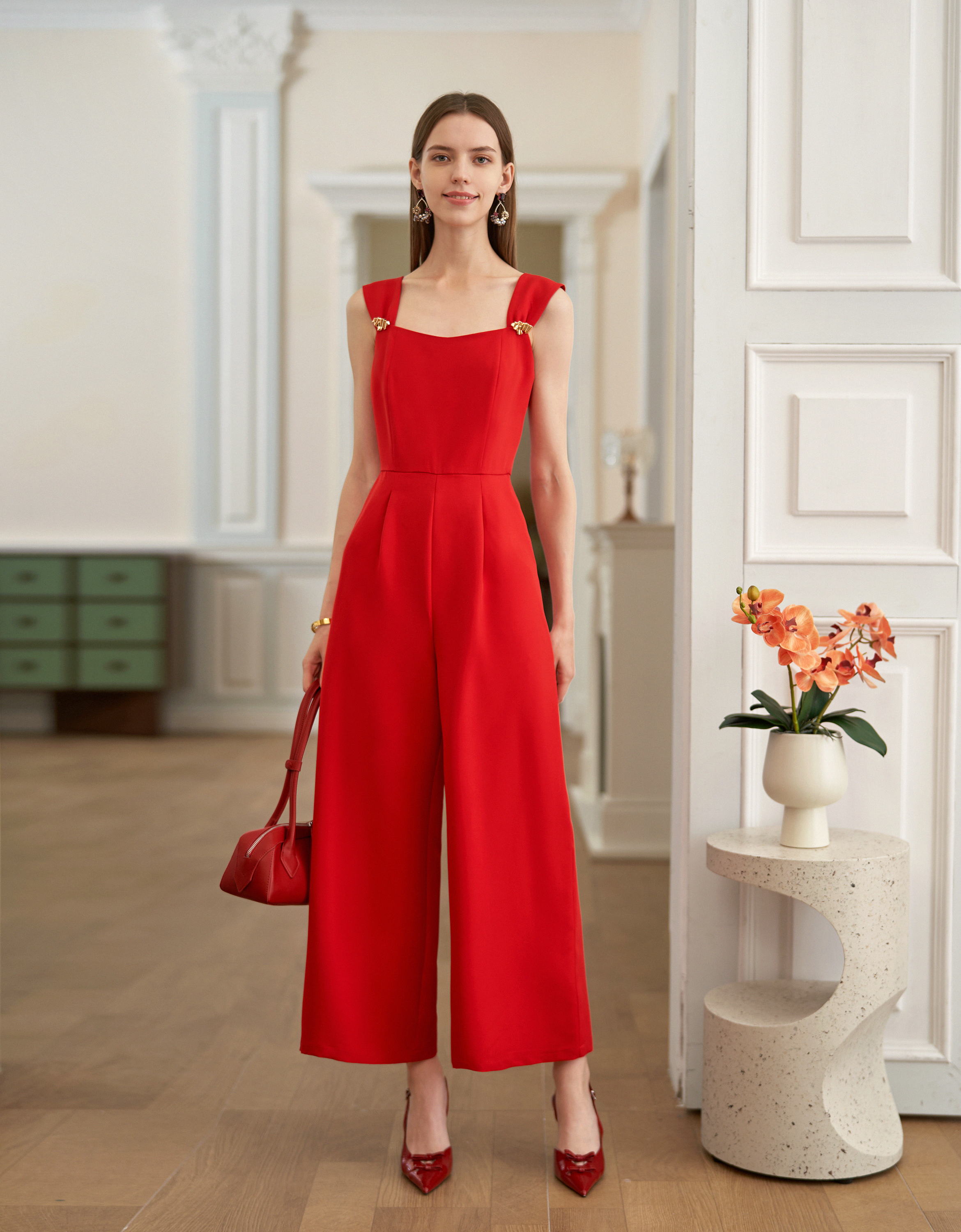 Saturday Club サタデークラブ ボートネック レッド 赤 ワンピース ワンピース – SaturdayClub International