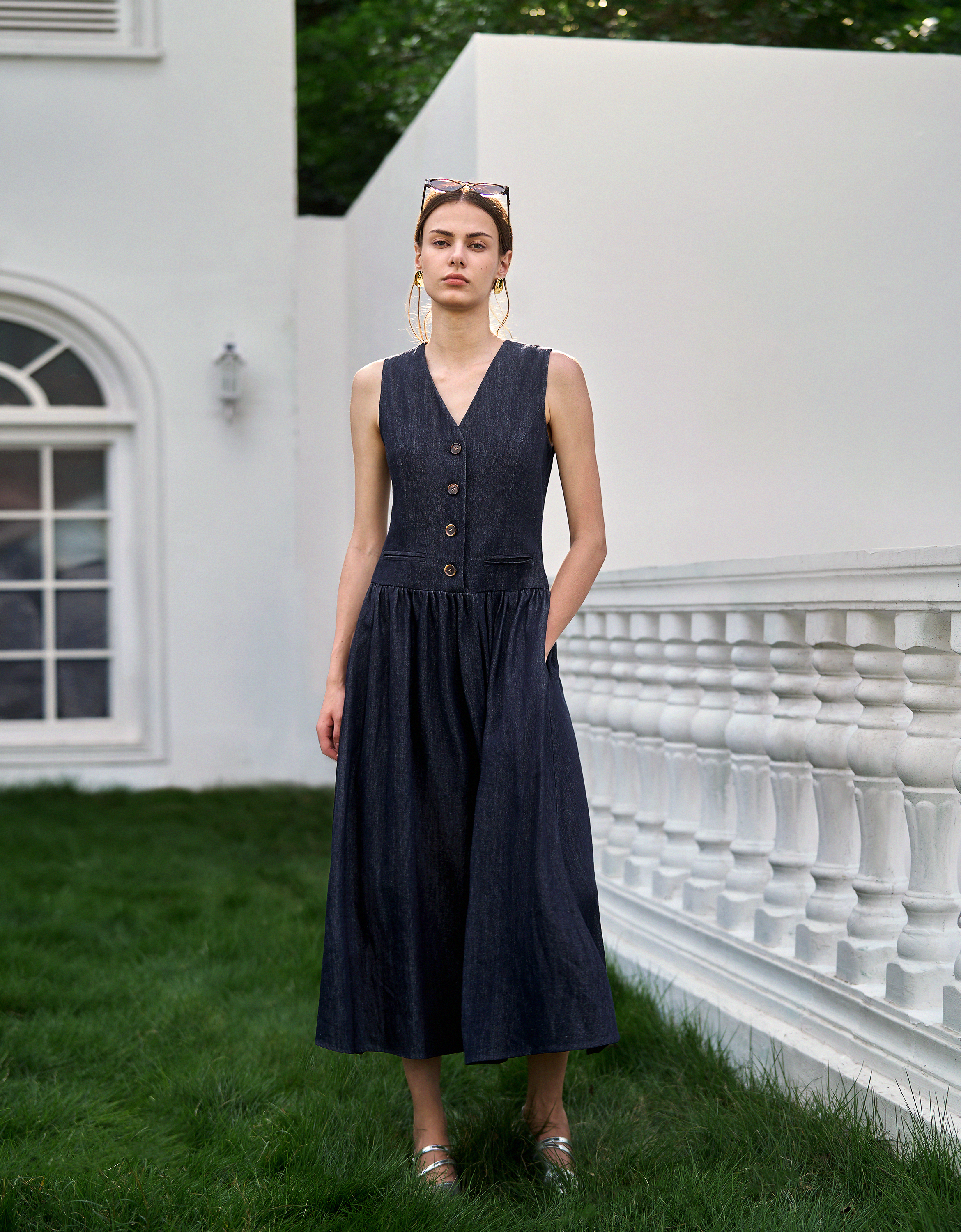 sachin and babi light blue dress Style of the Month Dress Club: Luna Luz