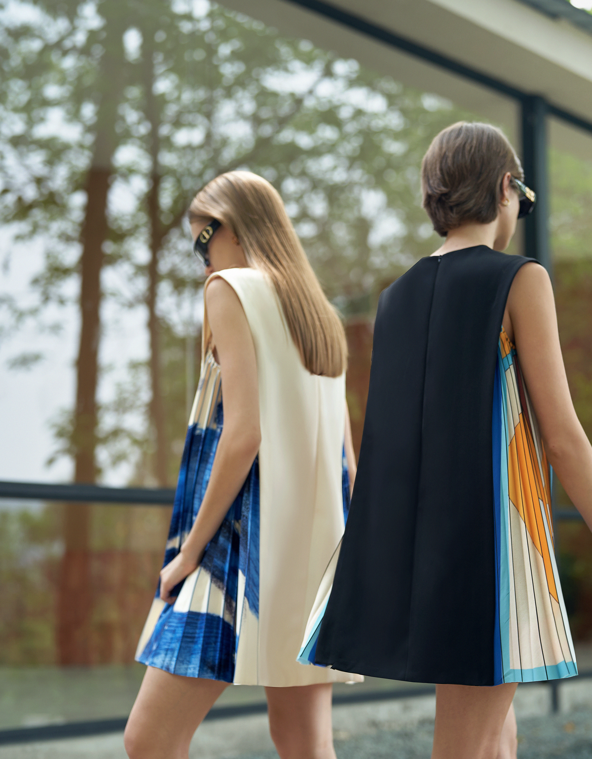 ☆SaturdayClub サイドプリントプリーツシフトワンピース サイドプリントプリーツシフトワンピース – SaturdayClub