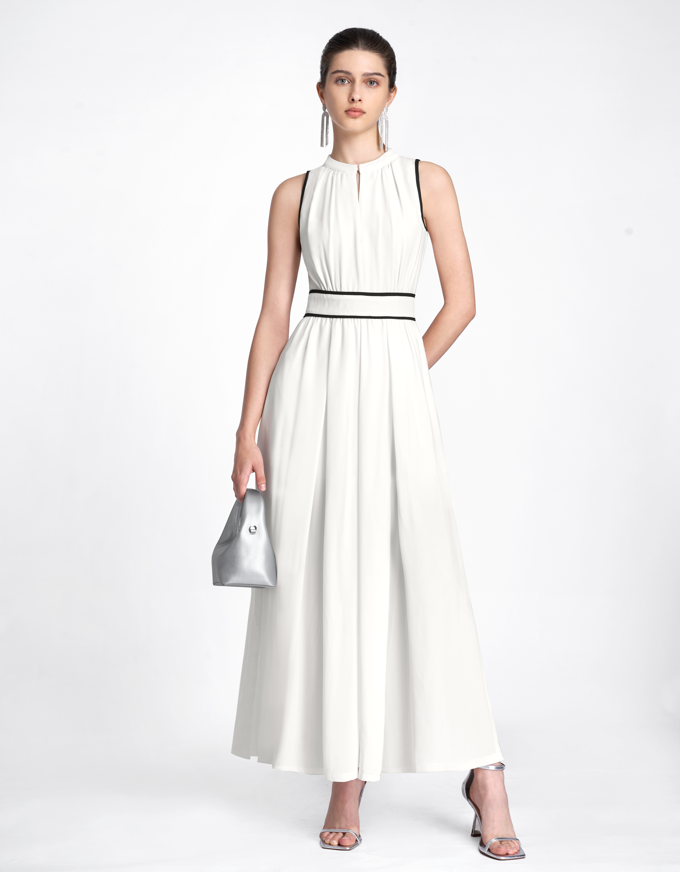 ギャザープリーツマキシワンピース – SaturdayClub International