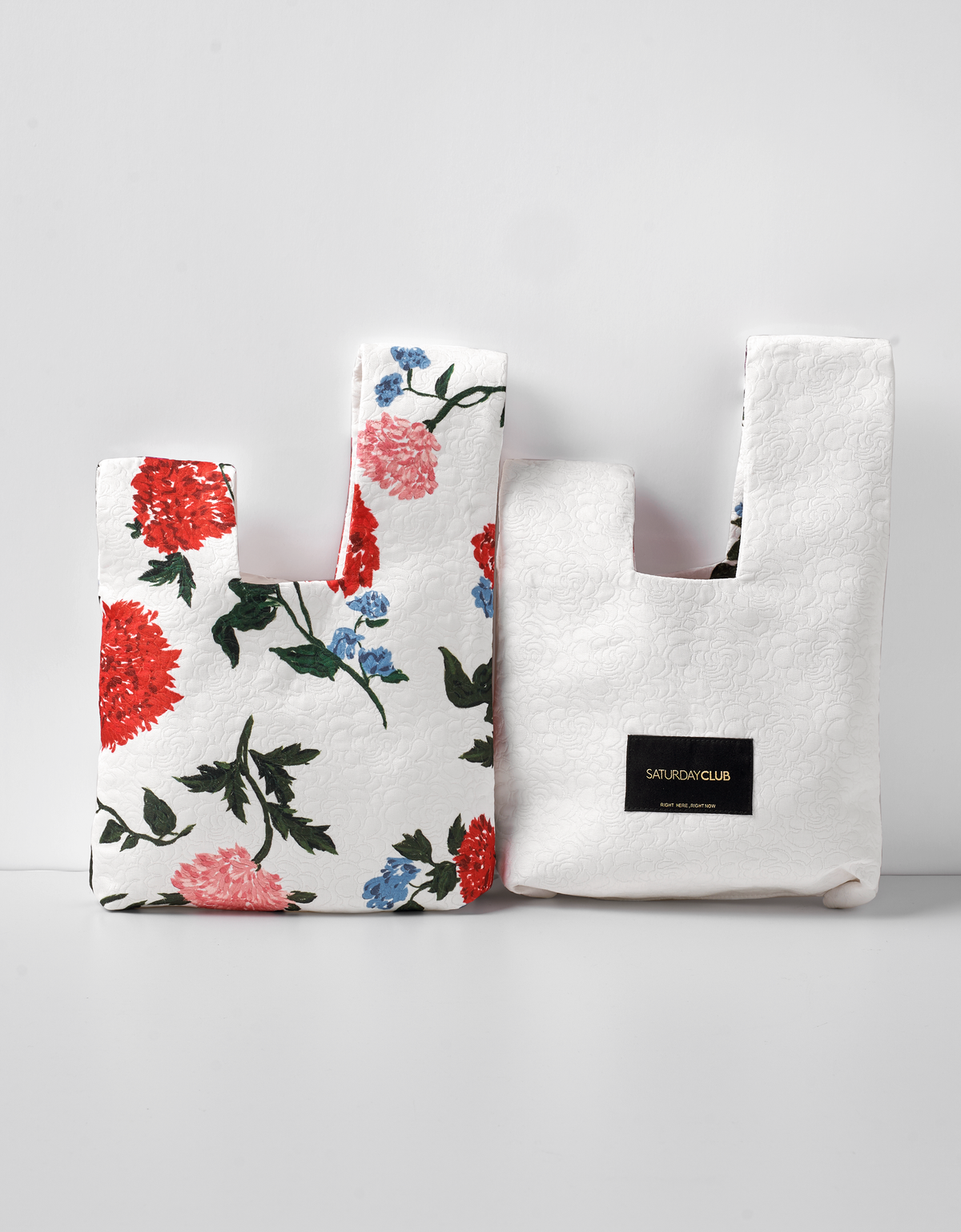 Floral Print Reversible Tote Bag