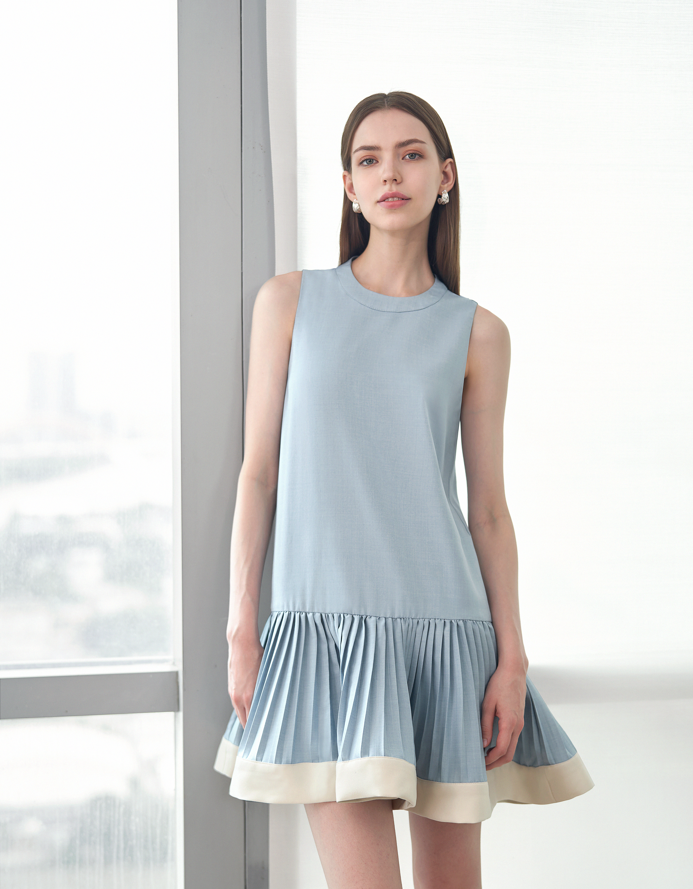 blue & white
