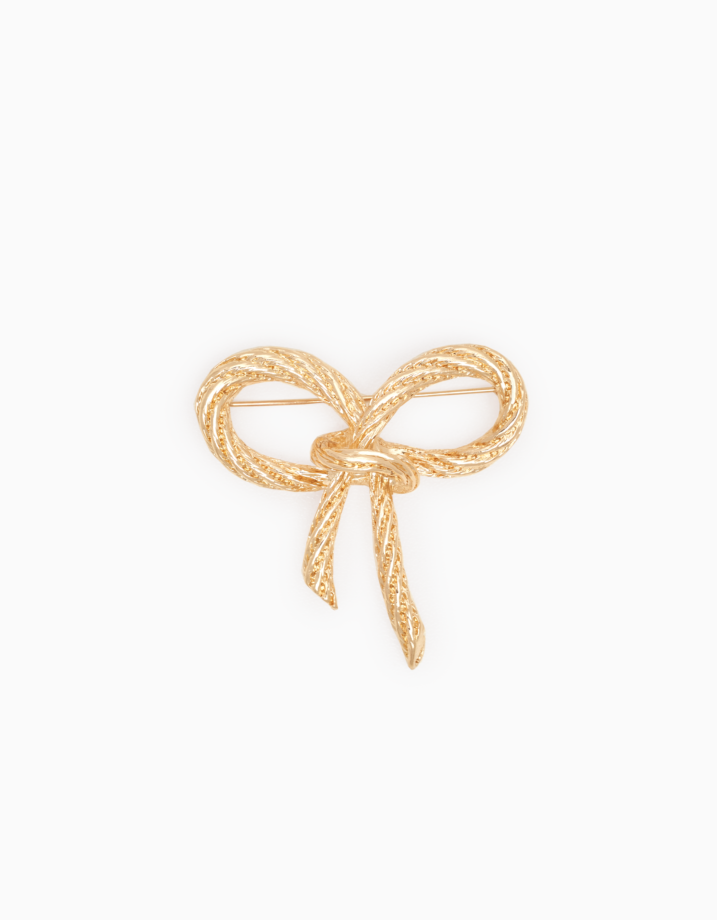 Twisted Bow Metal Brooch – SaturdayClub International