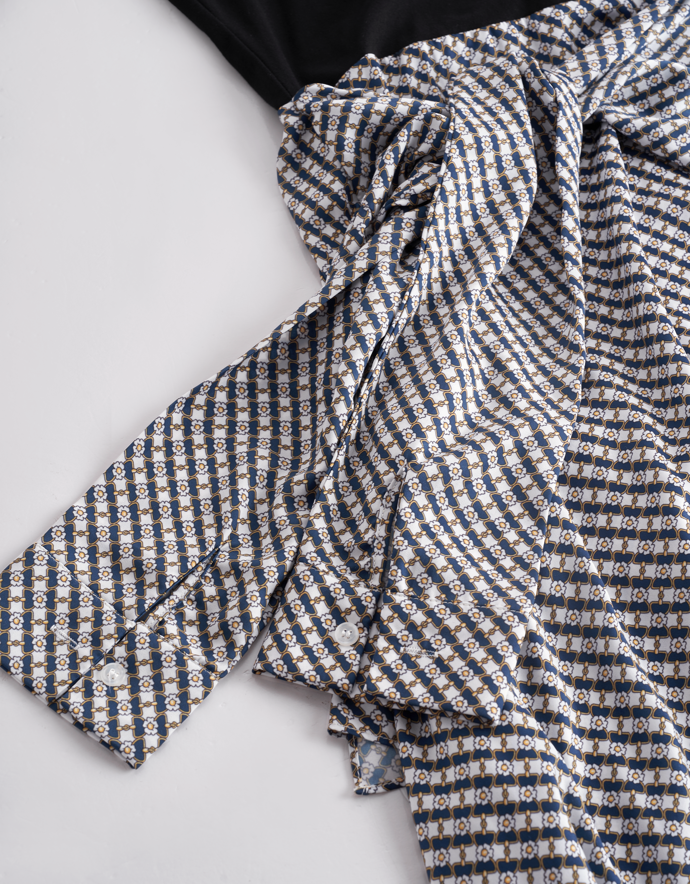 black & check print(a27427)