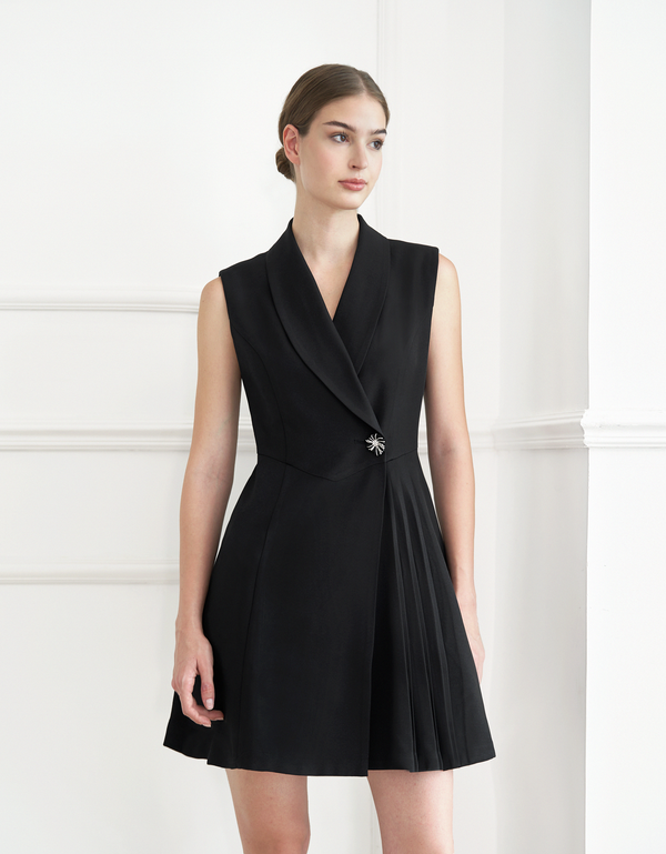 関税込 SaturdayClub Pleated Layered Sleeveless Midi Dress Pleats – SaturdayClub International