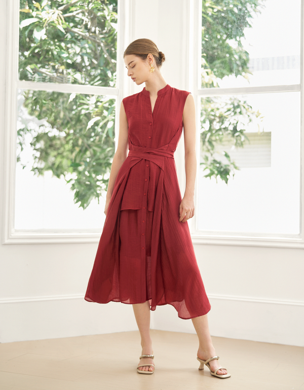 Saturday Club サタデークラブ ボートネック レッド 赤 ワンピース ワンピース – SaturdayClub International