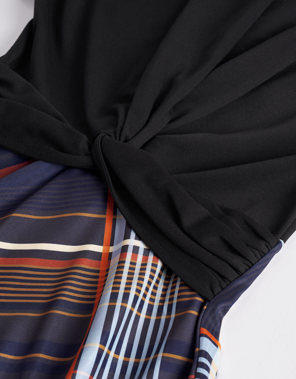 black & check print(a27582)