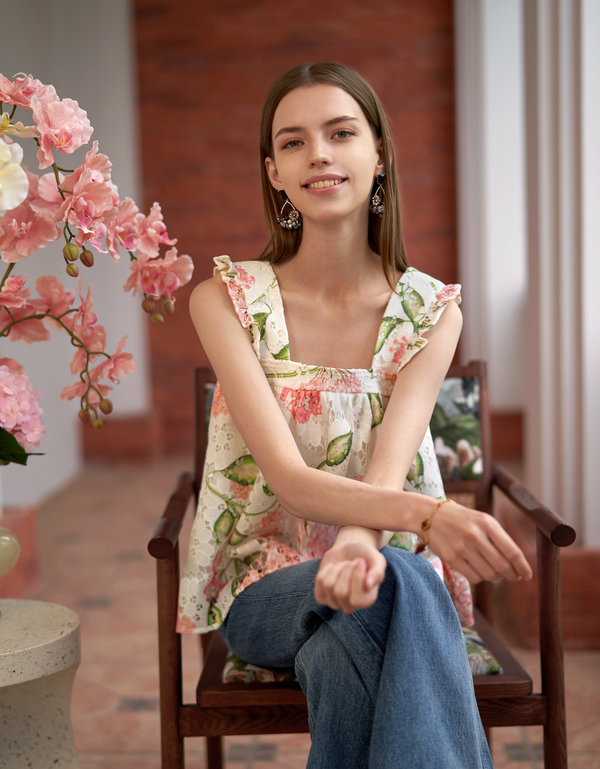 pink florals(a27996)