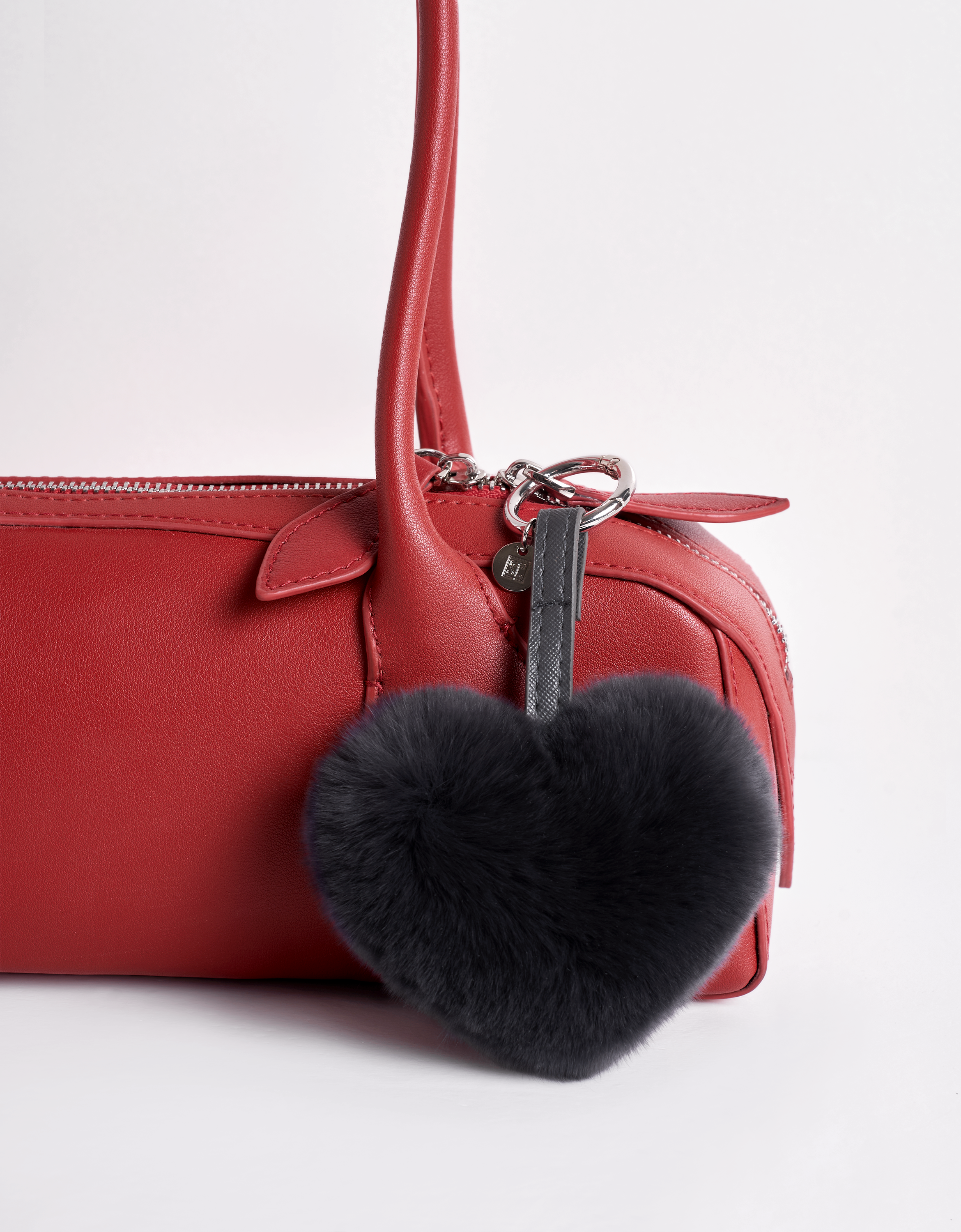 Pom-Pom Heart, Flower and Bow Charm Set