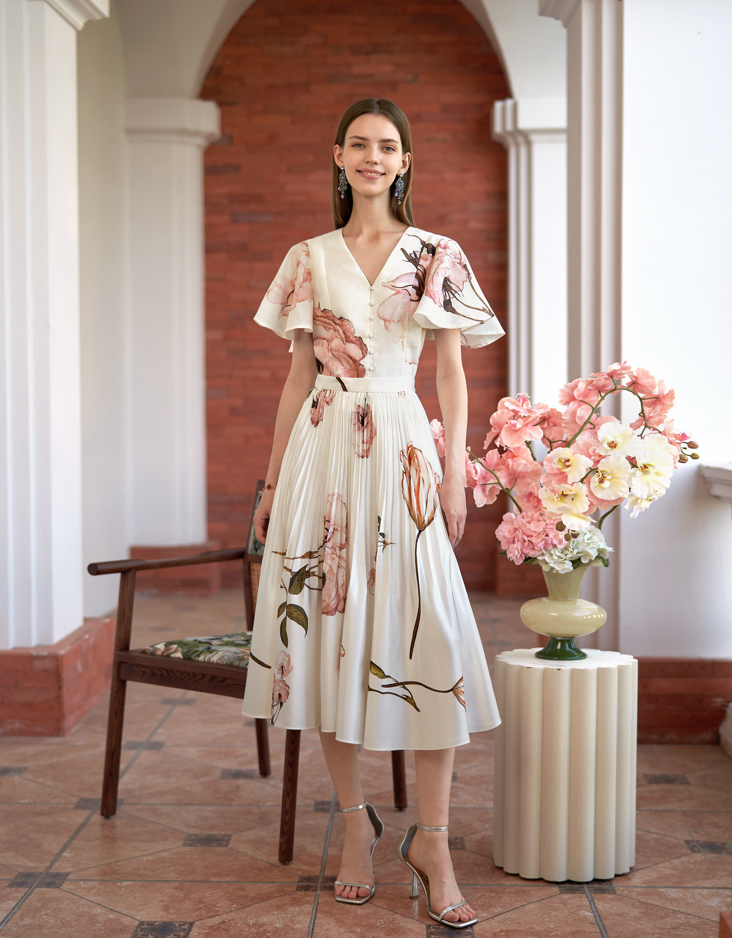 pink florals(a28173)