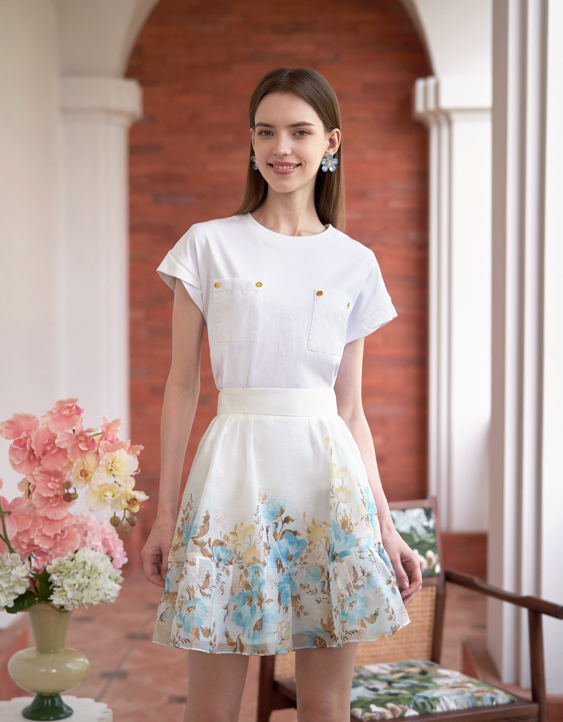 blue florals(a28427)