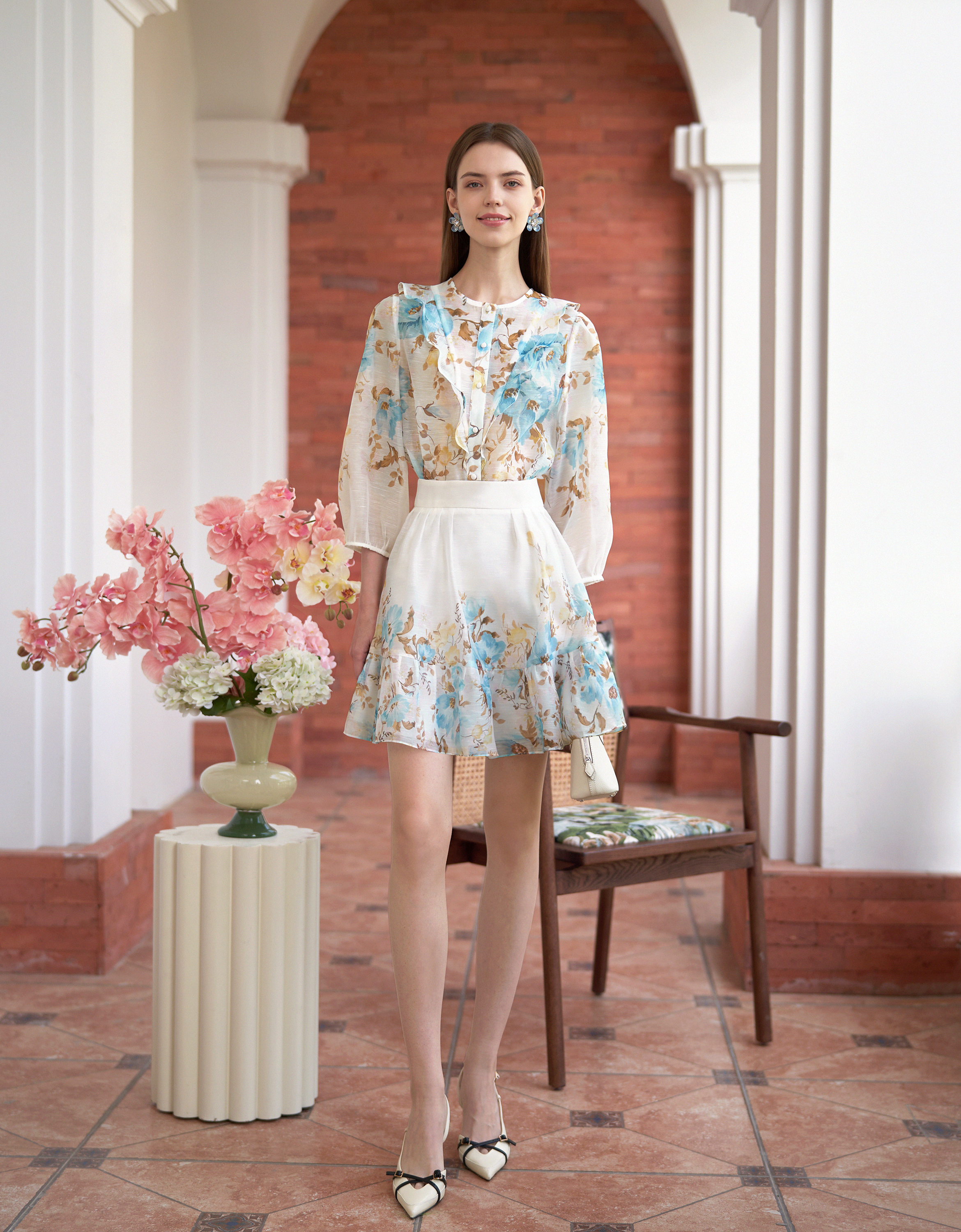 blue florals(a28427)
