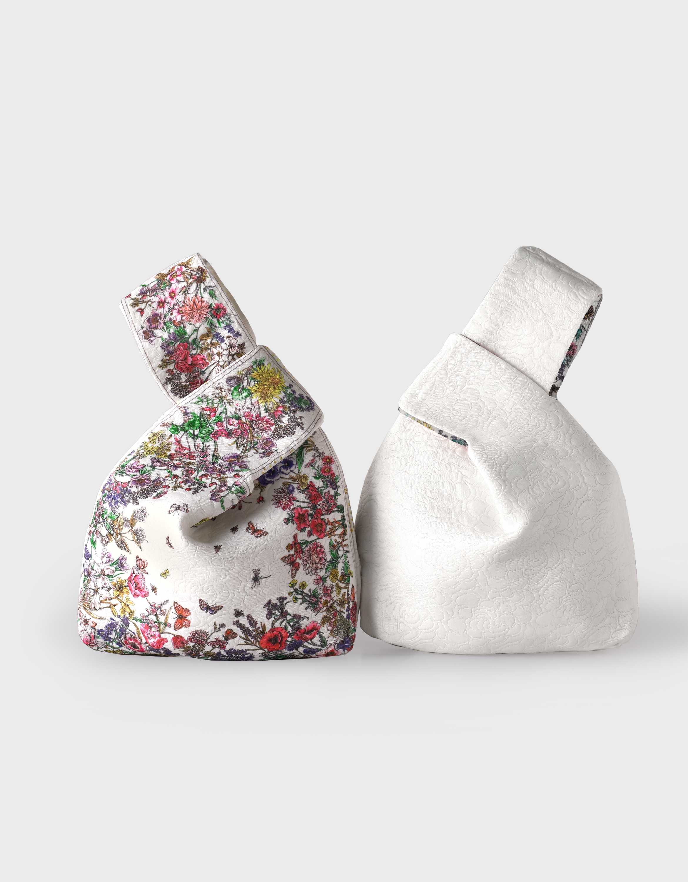 Botanical Print Reversible Hand Bag