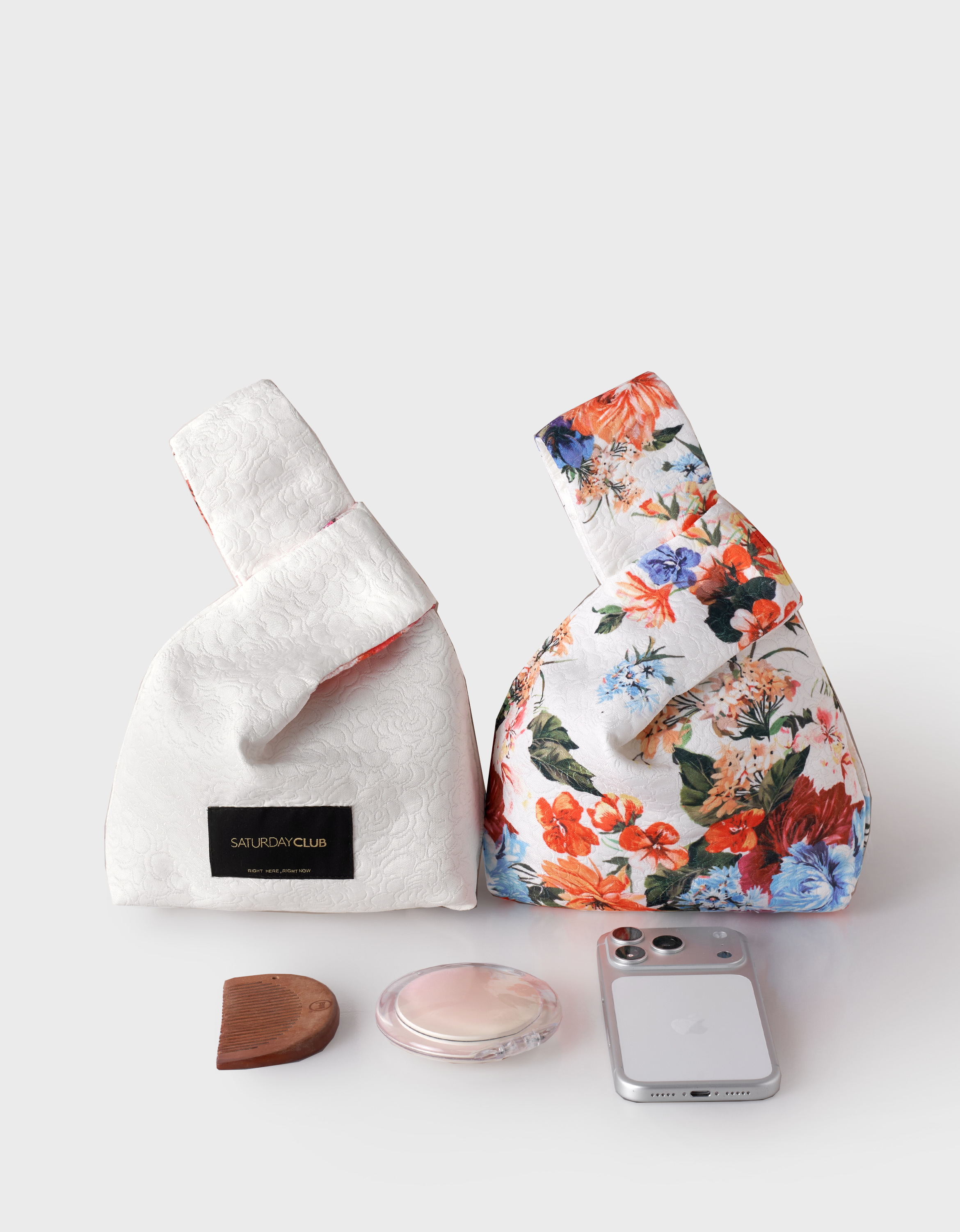 Floral Print Reversible Hand Bag