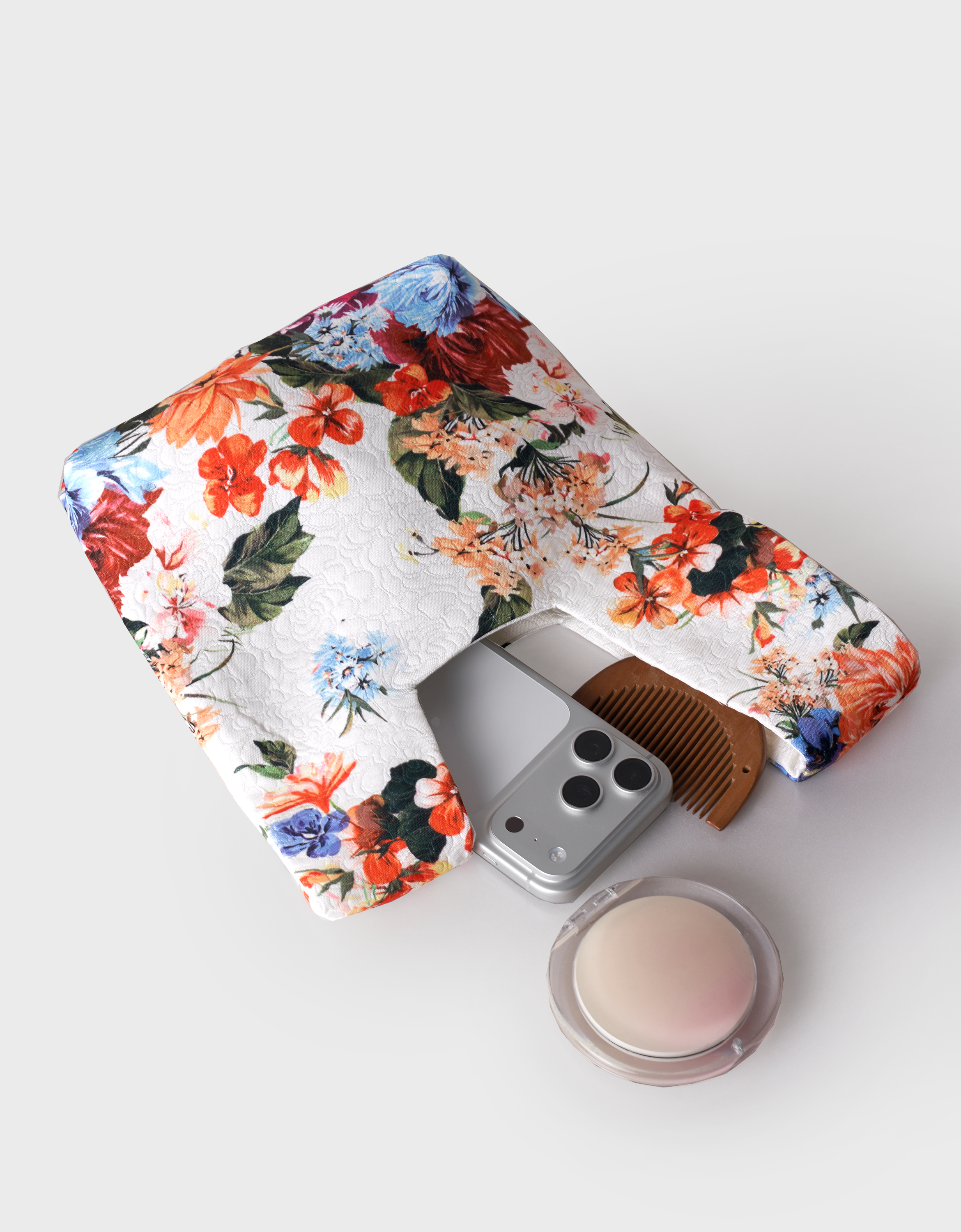 Floral Print Reversible Hand Bag