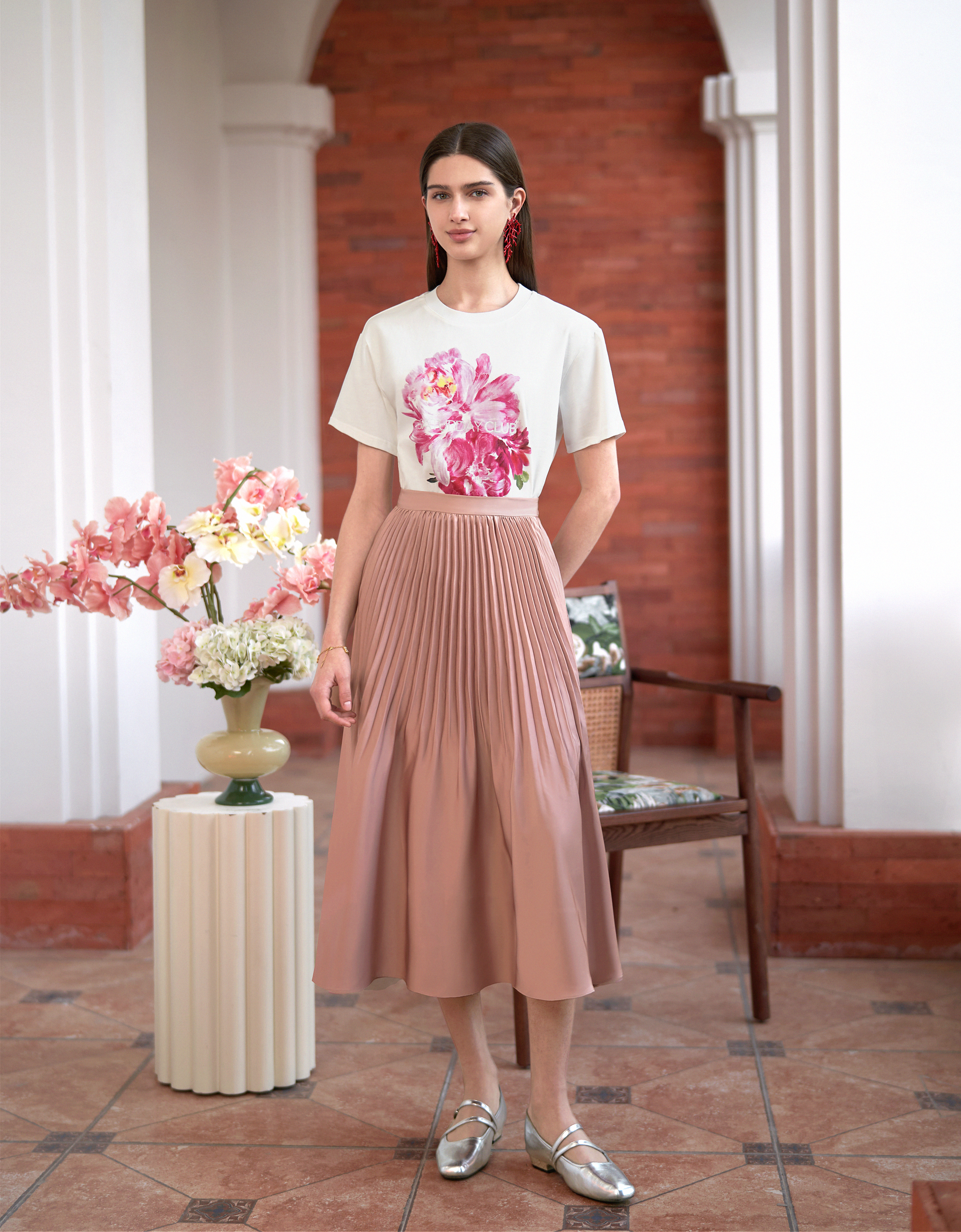 pink florals(a28760)