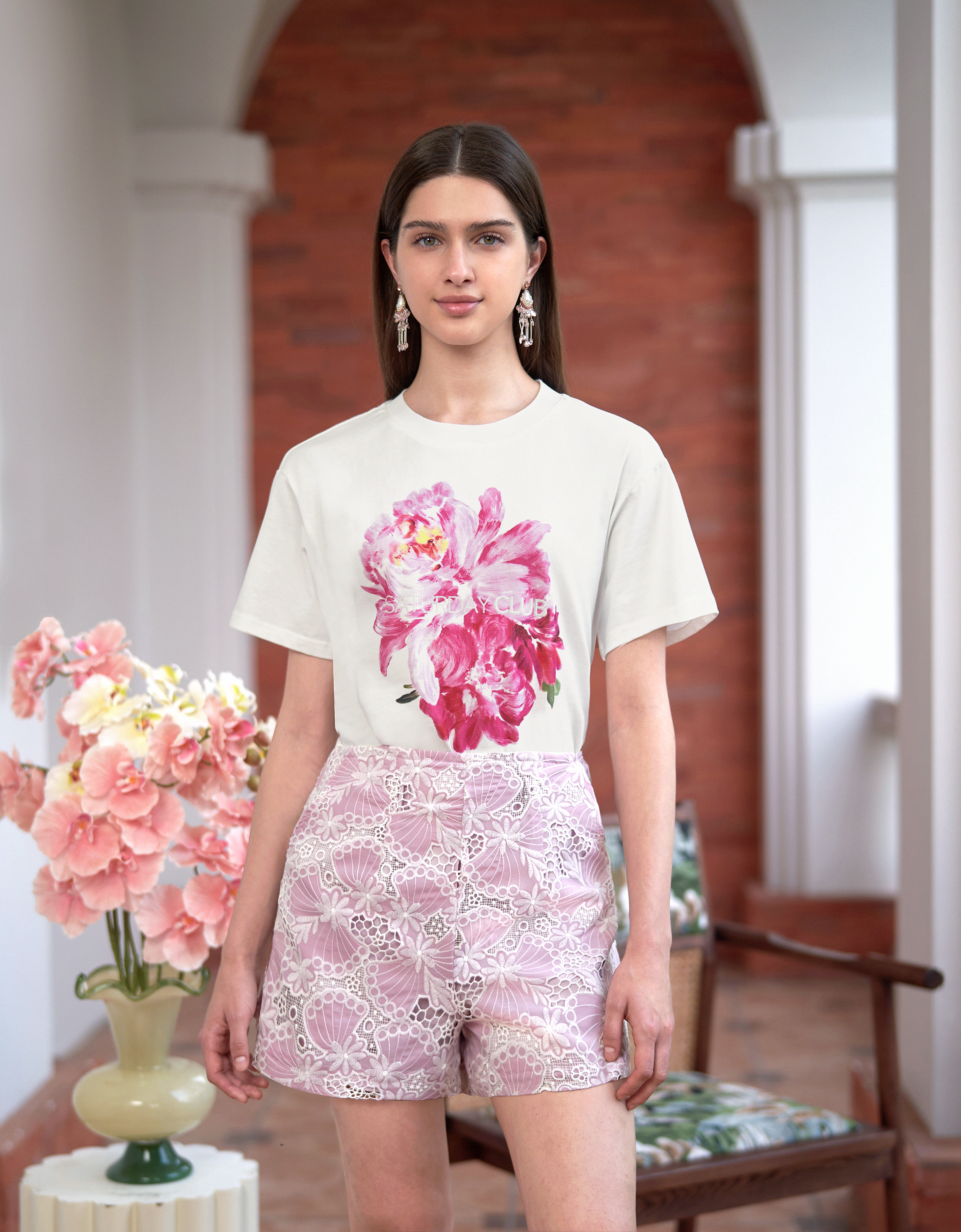 pink florals(a28760)