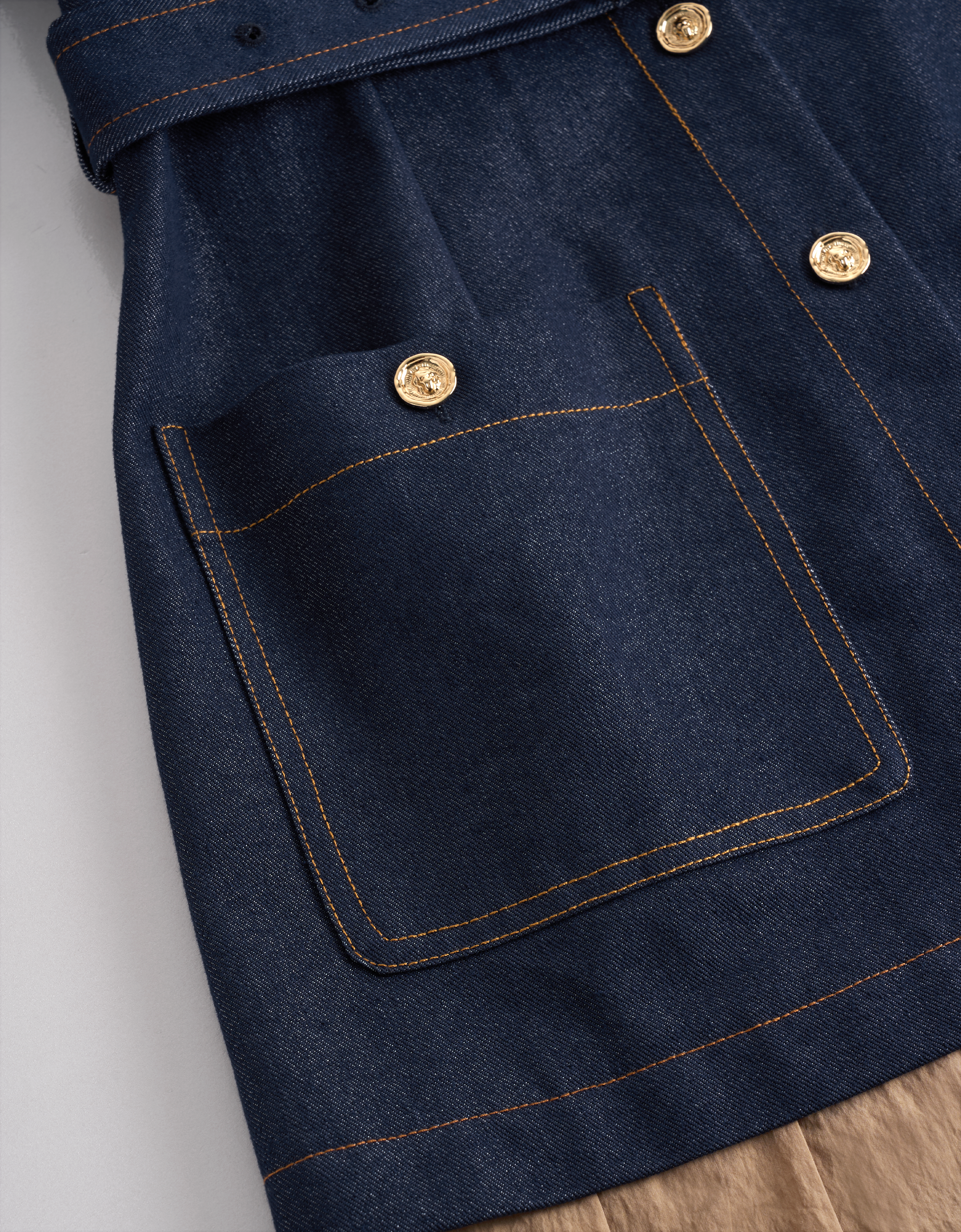 dark blue & khaki(a29363)