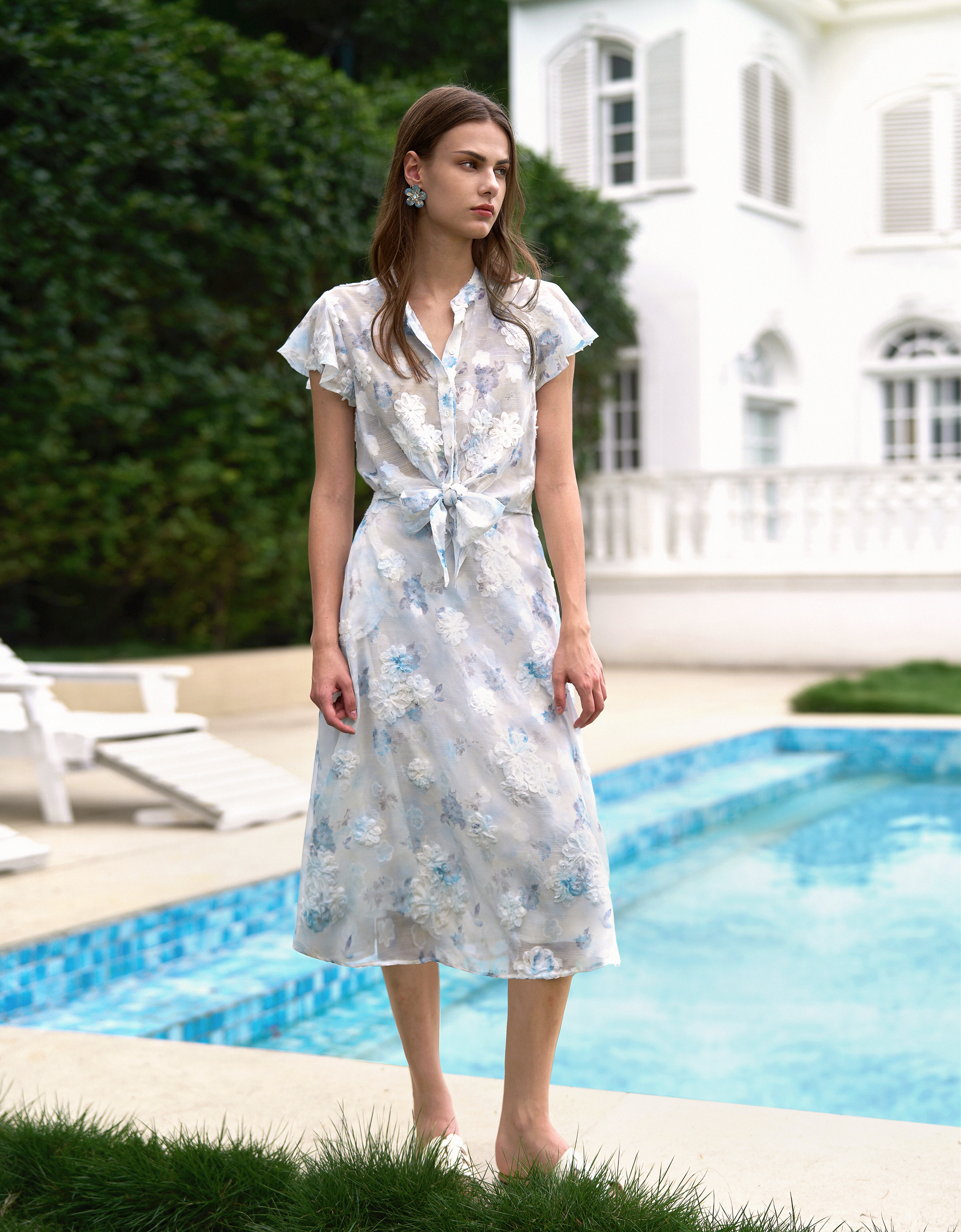 blue florals(a29807)