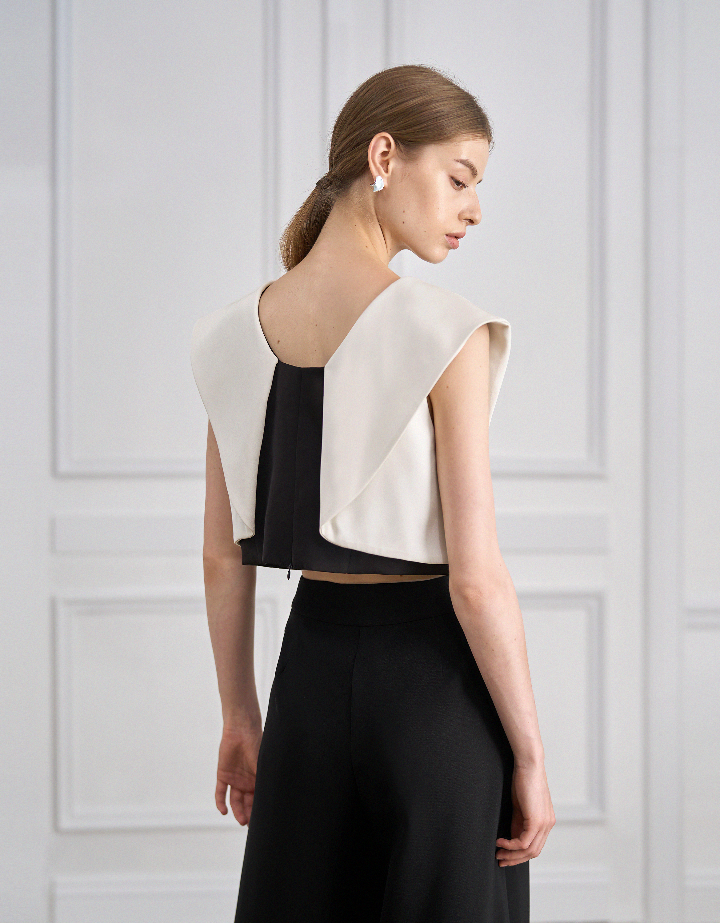 white & black