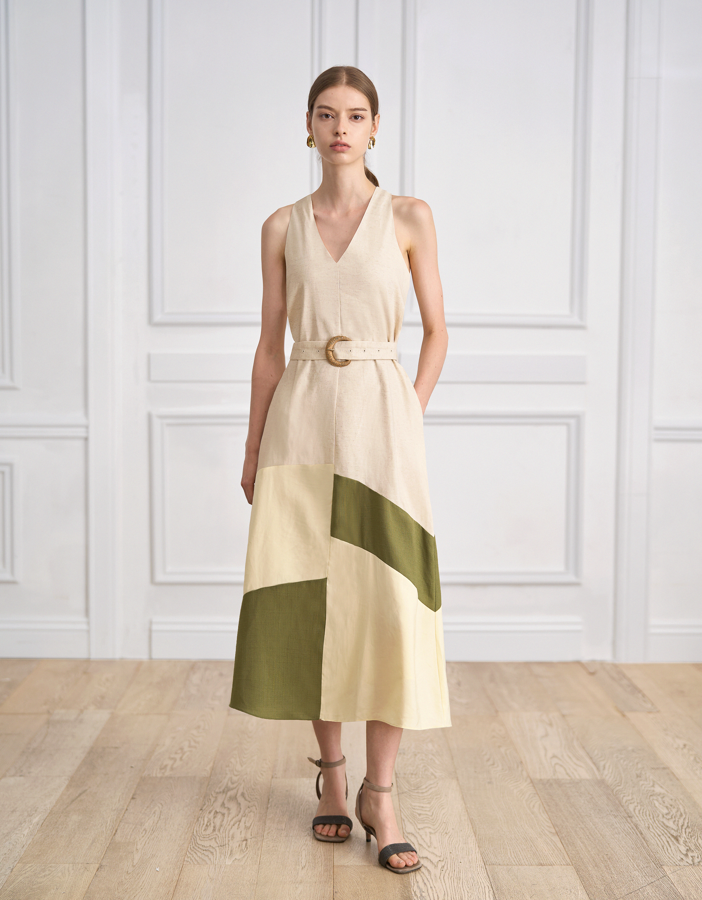 apricot & green(a30376)