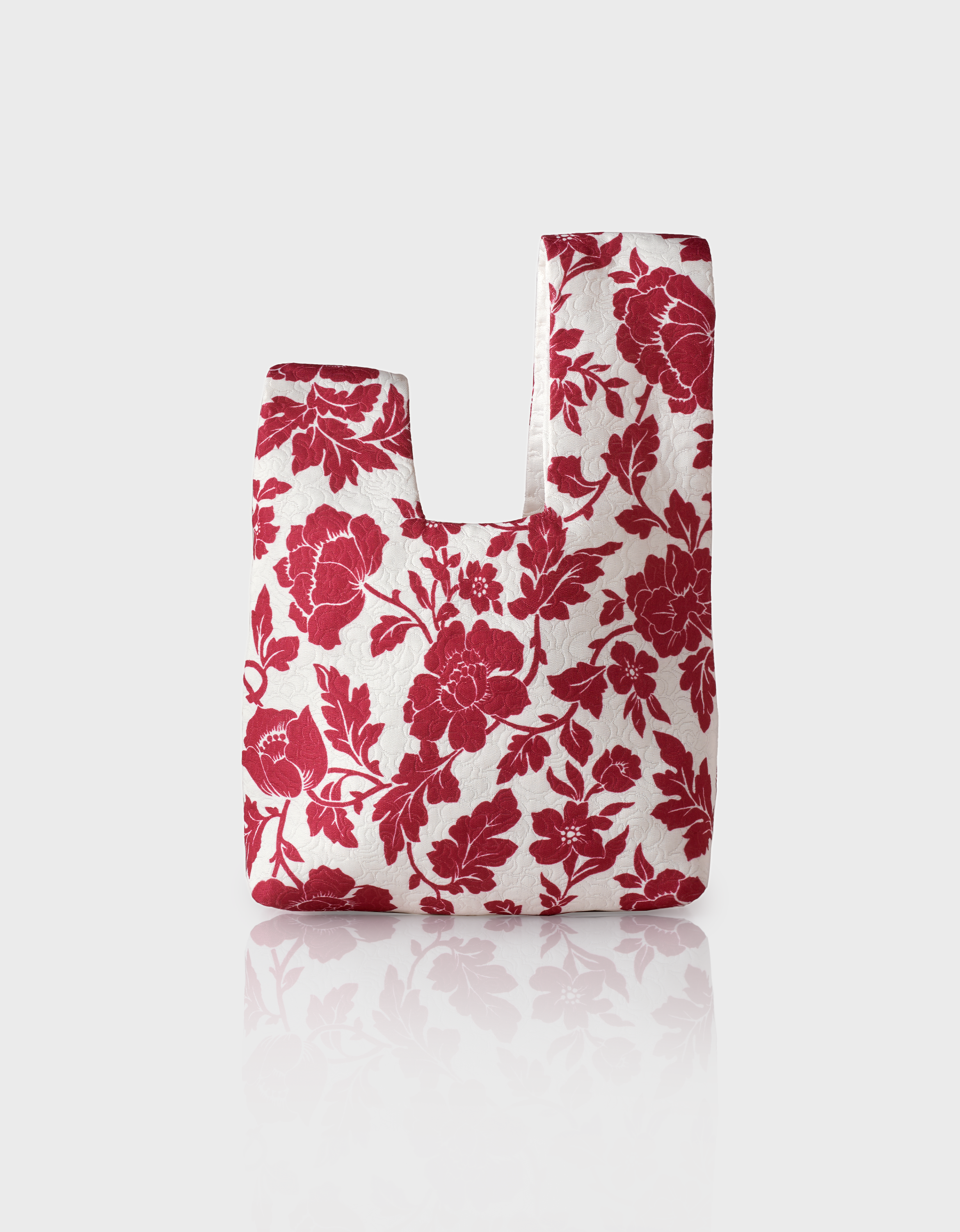 BUNDLE: Floral Jacquard Reversible Hand Bag & LNY 2026 Red Packets (Designs selected randomly)