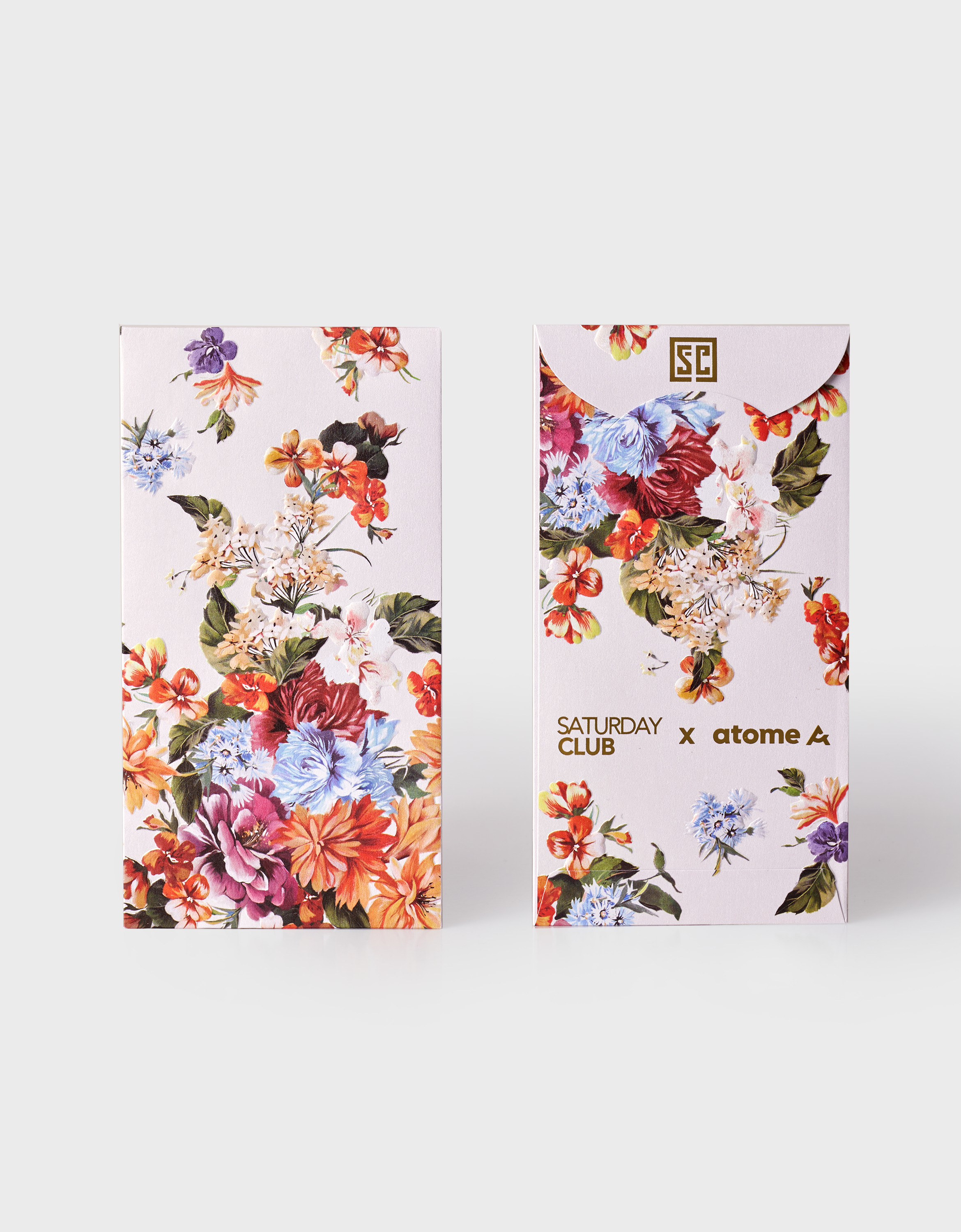 BUNDLE: Floral Jacquard Reversible Hand Bag & LNY 2026 Red Packets (Designs selected randomly)