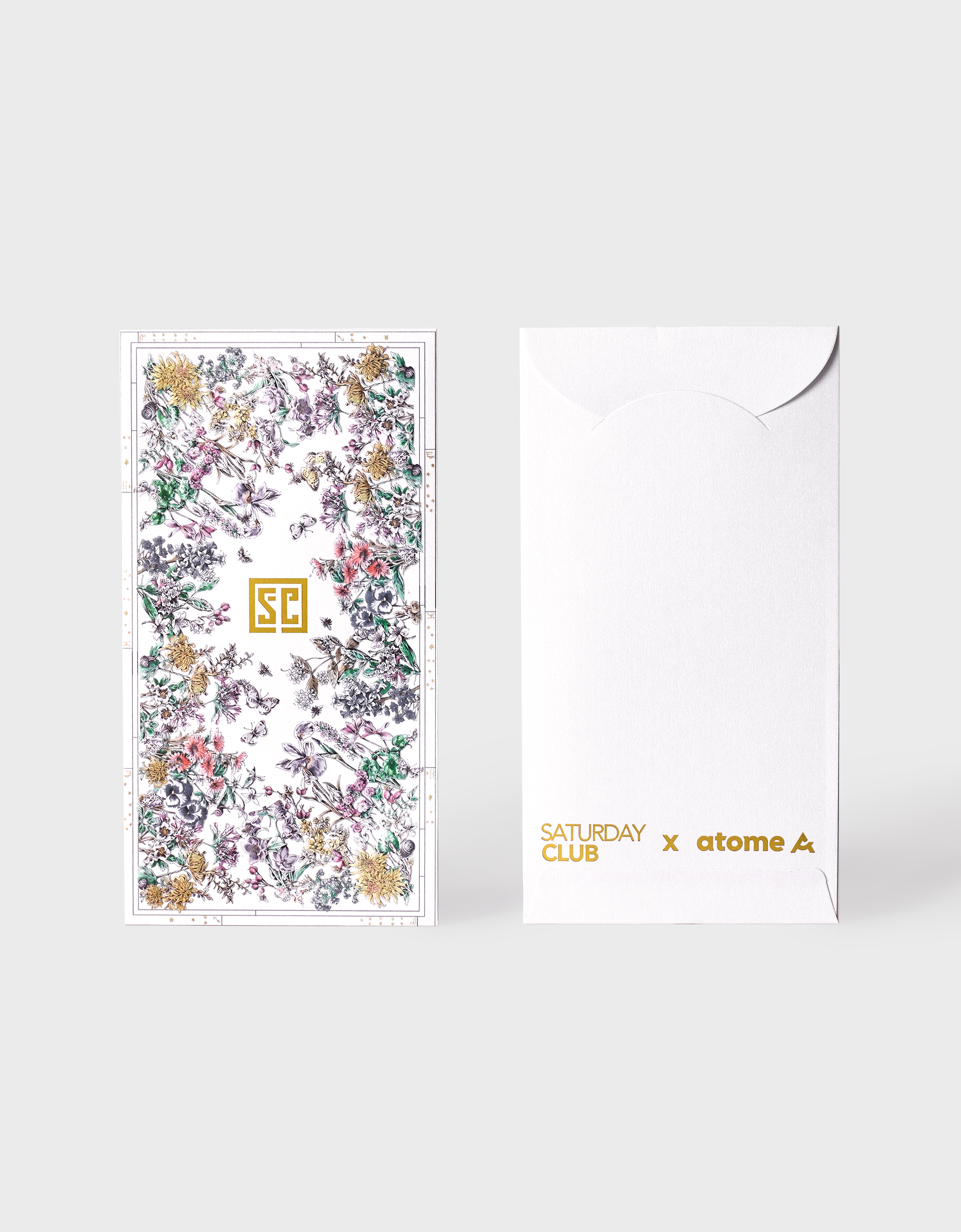 BUNDLE: Floral Jacquard Reversible Hand Bag & LNY 2026 Red Packets (Designs selected randomly)