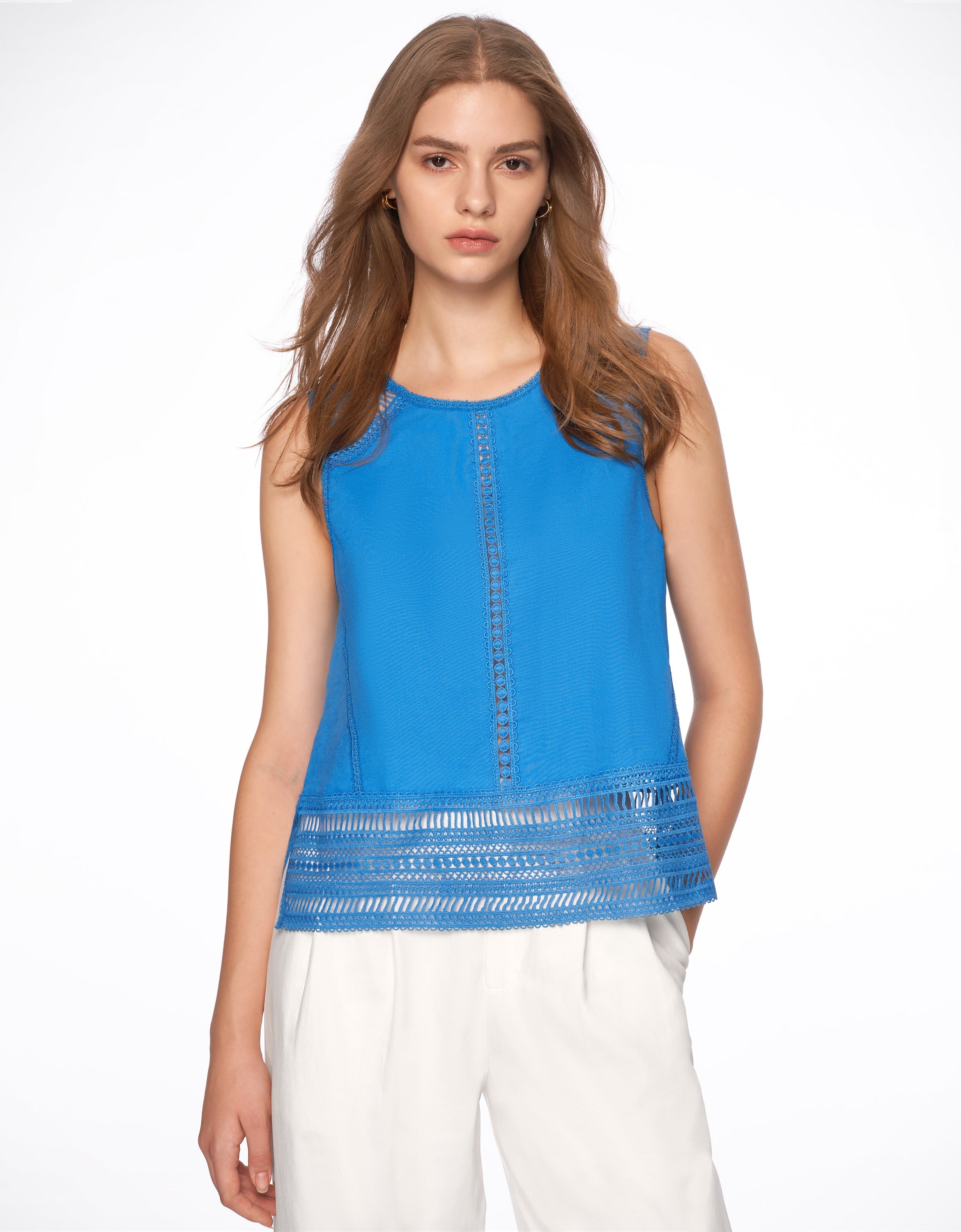 Lace Detail Sleeveless Top